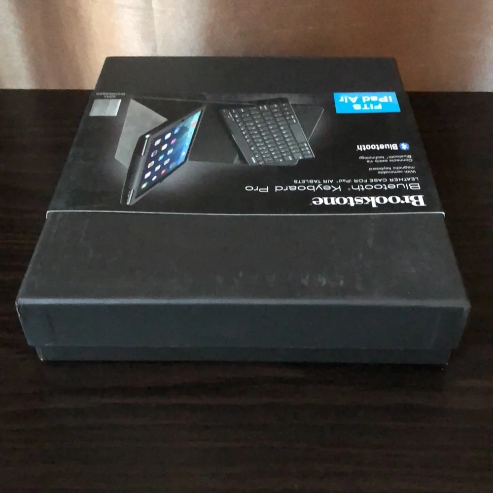 Brookstone Bluetooth Keyboard Pro & Leather Case for iPad Air Tablets